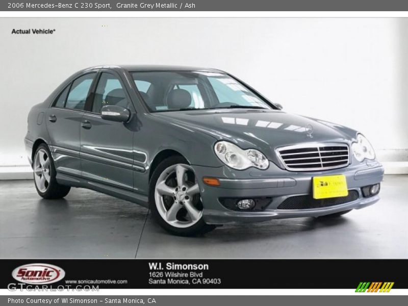 Granite Grey Metallic / Ash 2006 Mercedes-Benz C 230 Sport