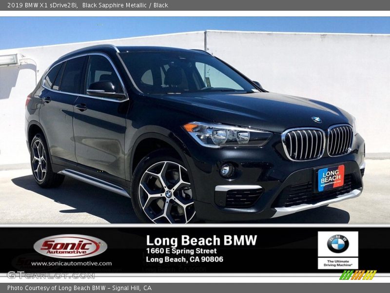 Black Sapphire Metallic / Black 2019 BMW X1 sDrive28i