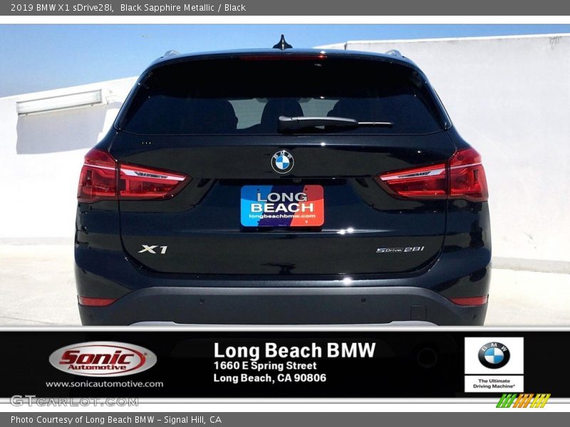 Black Sapphire Metallic / Black 2019 BMW X1 sDrive28i