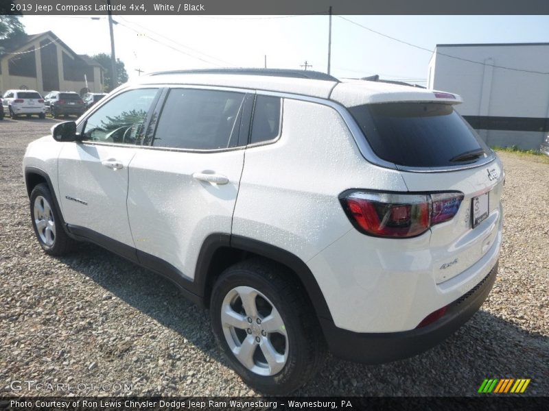 White / Black 2019 Jeep Compass Latitude 4x4