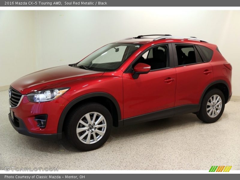 Soul Red Metallic / Black 2016 Mazda CX-5 Touring AWD