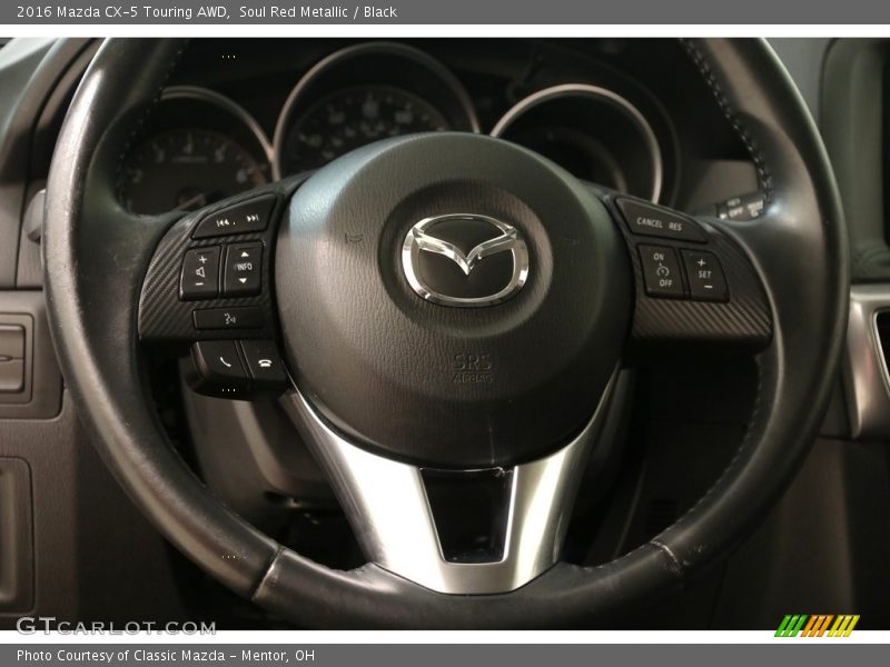 Soul Red Metallic / Black 2016 Mazda CX-5 Touring AWD