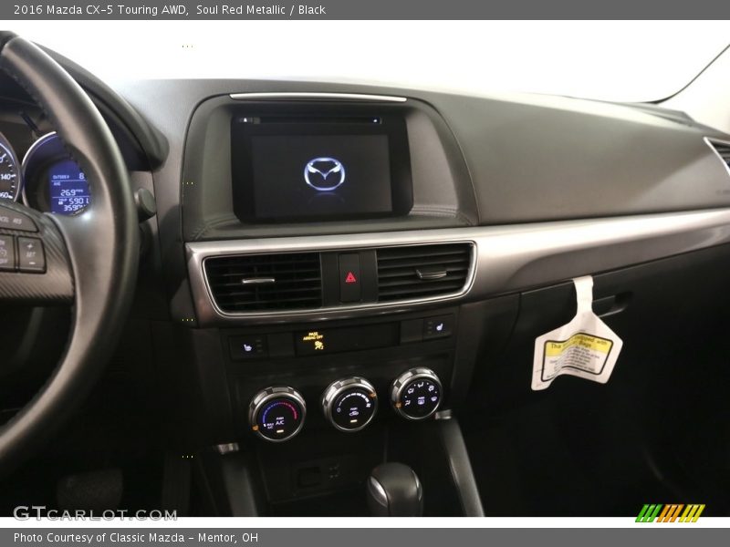 Soul Red Metallic / Black 2016 Mazda CX-5 Touring AWD