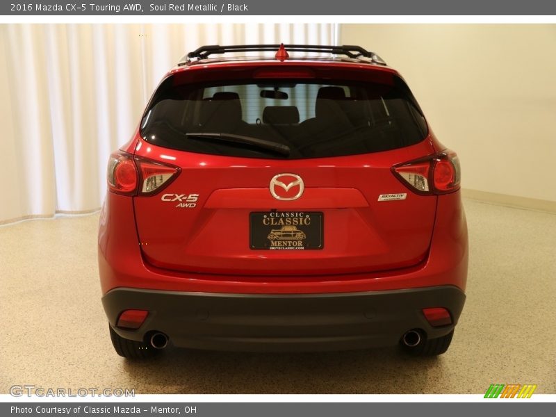 Soul Red Metallic / Black 2016 Mazda CX-5 Touring AWD