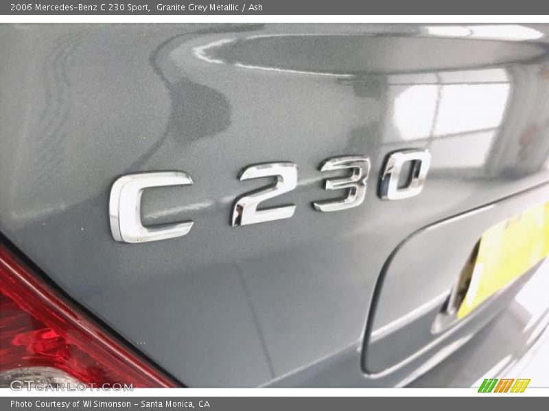 Granite Grey Metallic / Ash 2006 Mercedes-Benz C 230 Sport