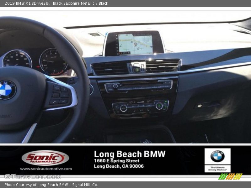 Black Sapphire Metallic / Black 2019 BMW X1 sDrive28i