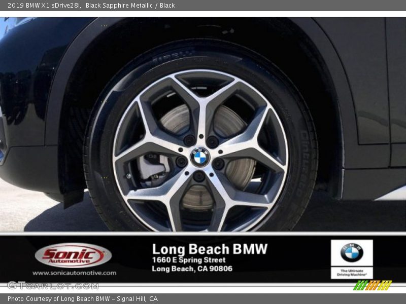 Black Sapphire Metallic / Black 2019 BMW X1 sDrive28i