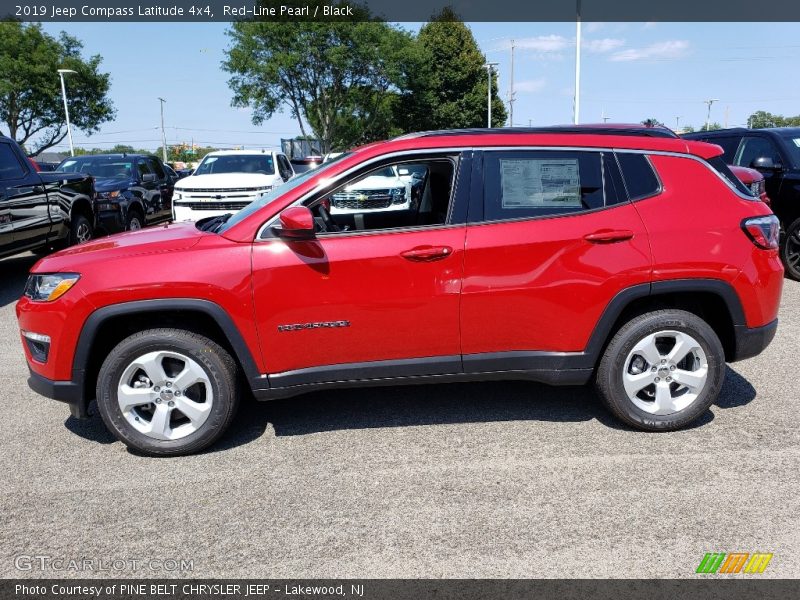 Red-Line Pearl / Black 2019 Jeep Compass Latitude 4x4
