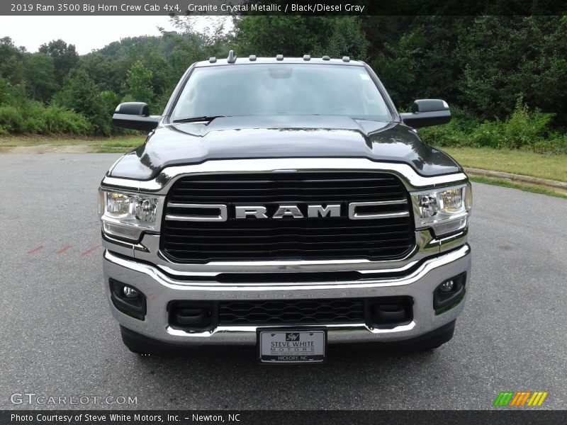 Granite Crystal Metallic / Black/Diesel Gray 2019 Ram 3500 Big Horn Crew Cab 4x4