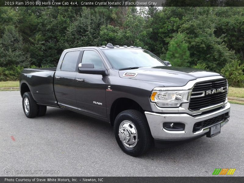Granite Crystal Metallic / Black/Diesel Gray 2019 Ram 3500 Big Horn Crew Cab 4x4