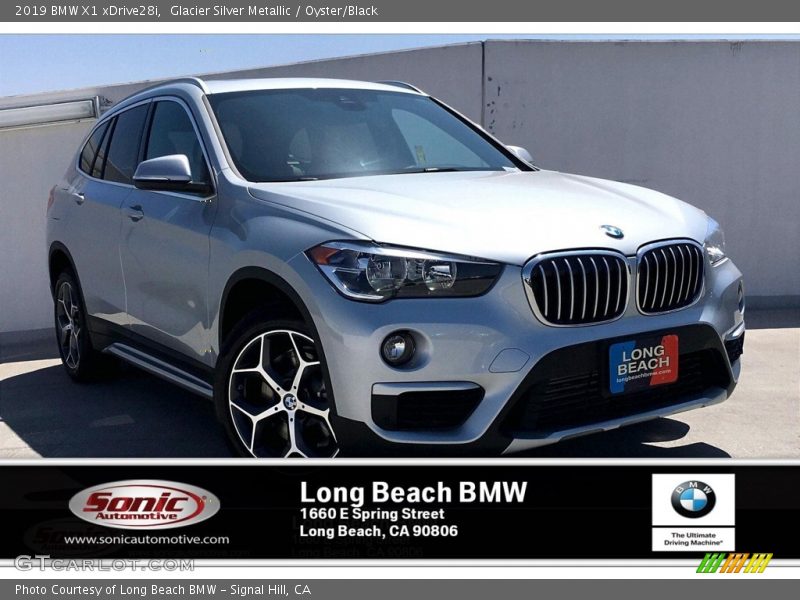 Glacier Silver Metallic / Oyster/Black 2019 BMW X1 xDrive28i