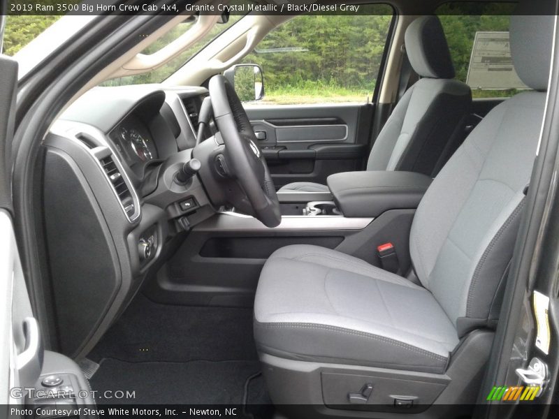 Granite Crystal Metallic / Black/Diesel Gray 2019 Ram 3500 Big Horn Crew Cab 4x4