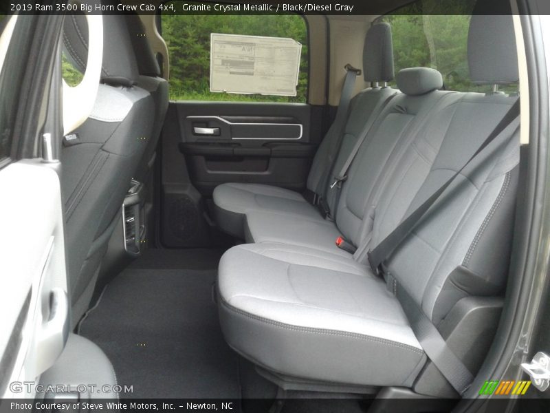 Granite Crystal Metallic / Black/Diesel Gray 2019 Ram 3500 Big Horn Crew Cab 4x4