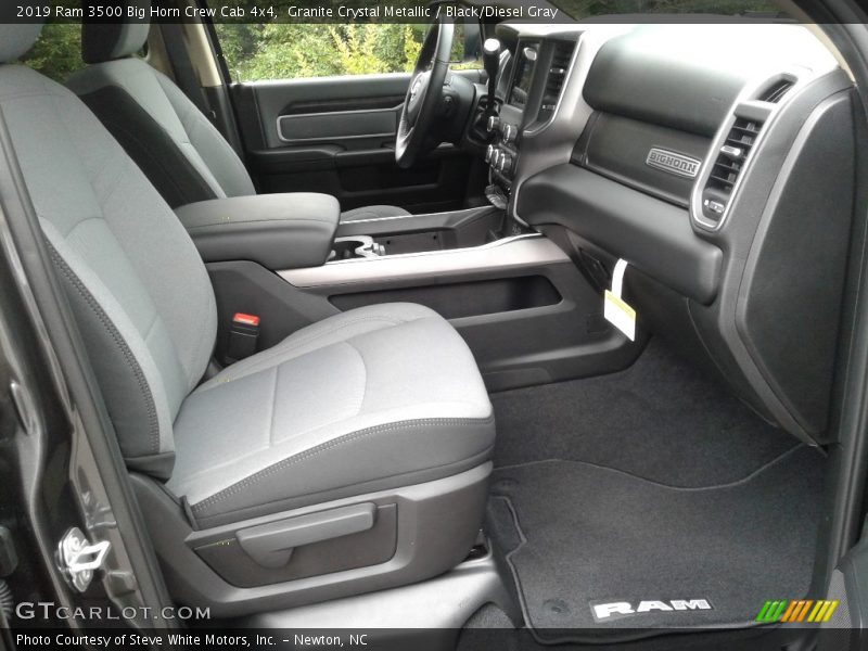 Granite Crystal Metallic / Black/Diesel Gray 2019 Ram 3500 Big Horn Crew Cab 4x4
