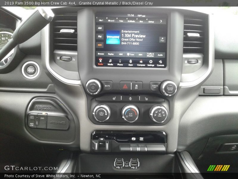 Granite Crystal Metallic / Black/Diesel Gray 2019 Ram 3500 Big Horn Crew Cab 4x4