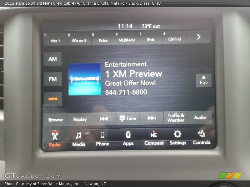 Granite Crystal Metallic / Black/Diesel Gray 2019 Ram 3500 Big Horn Crew Cab 4x4