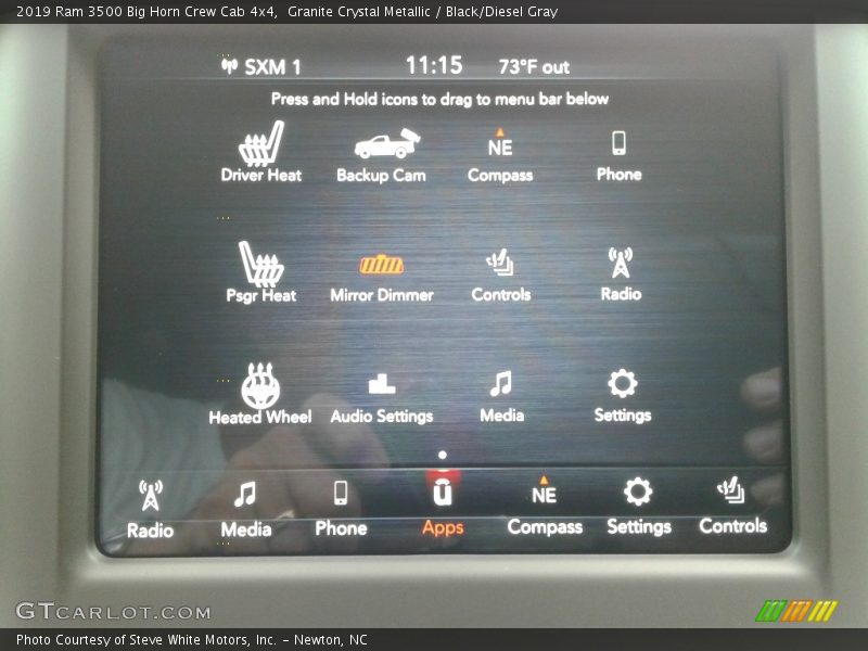Granite Crystal Metallic / Black/Diesel Gray 2019 Ram 3500 Big Horn Crew Cab 4x4