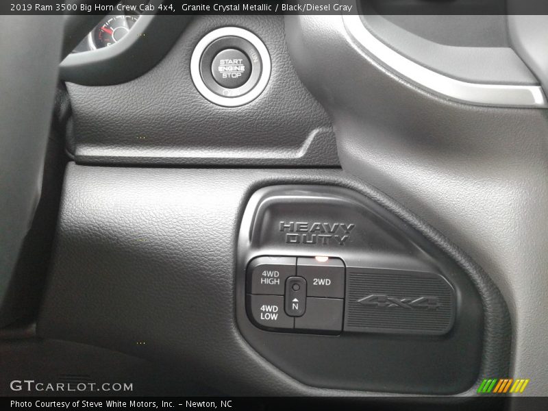 Granite Crystal Metallic / Black/Diesel Gray 2019 Ram 3500 Big Horn Crew Cab 4x4