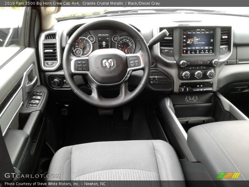 Granite Crystal Metallic / Black/Diesel Gray 2019 Ram 3500 Big Horn Crew Cab 4x4