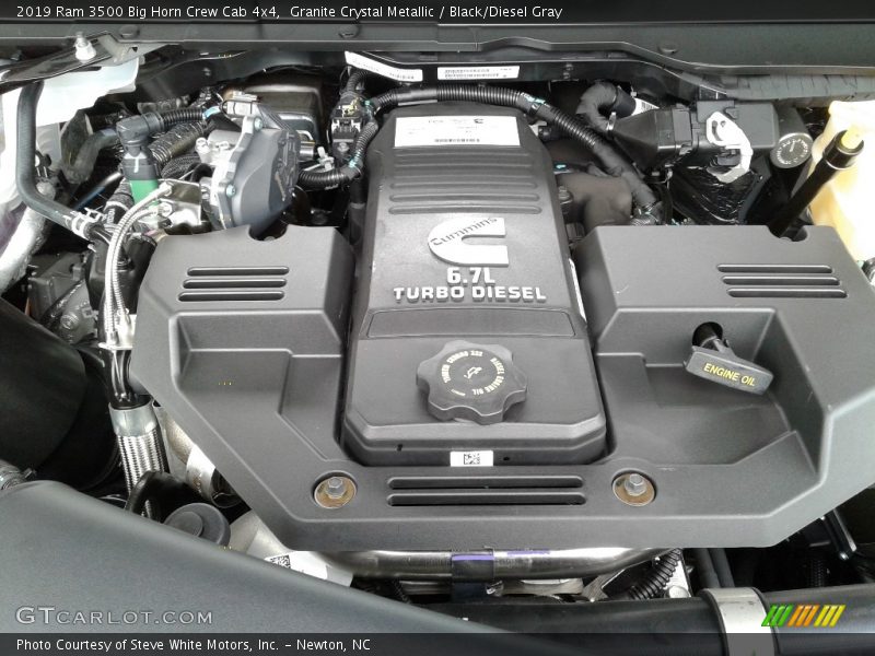 Granite Crystal Metallic / Black/Diesel Gray 2019 Ram 3500 Big Horn Crew Cab 4x4