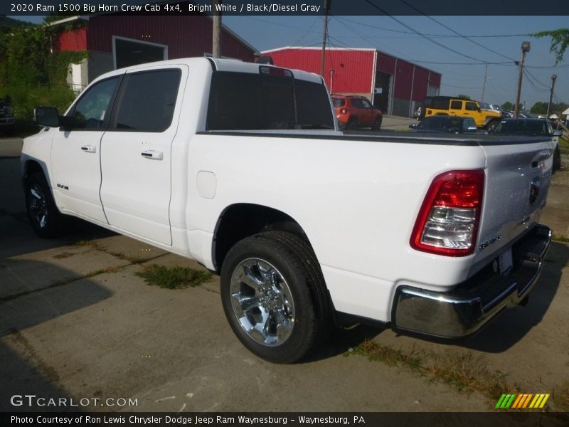 Bright White / Black/Diesel Gray 2020 Ram 1500 Big Horn Crew Cab 4x4