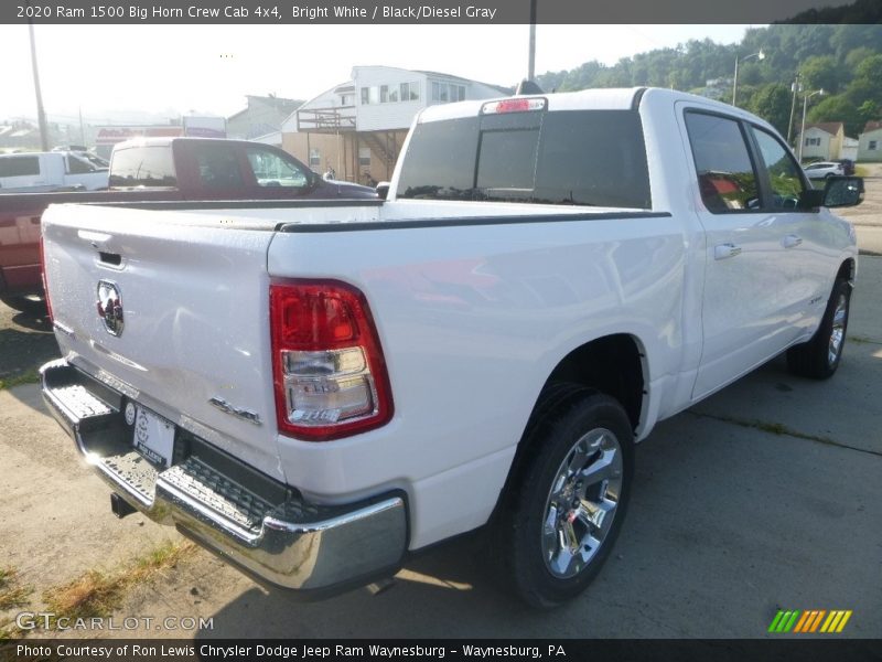 Bright White / Black/Diesel Gray 2020 Ram 1500 Big Horn Crew Cab 4x4