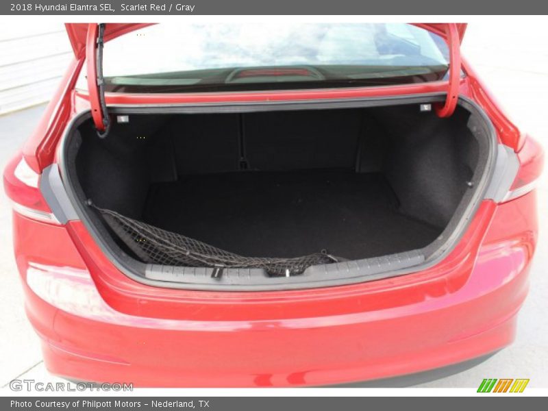 Scarlet Red / Gray 2018 Hyundai Elantra SEL