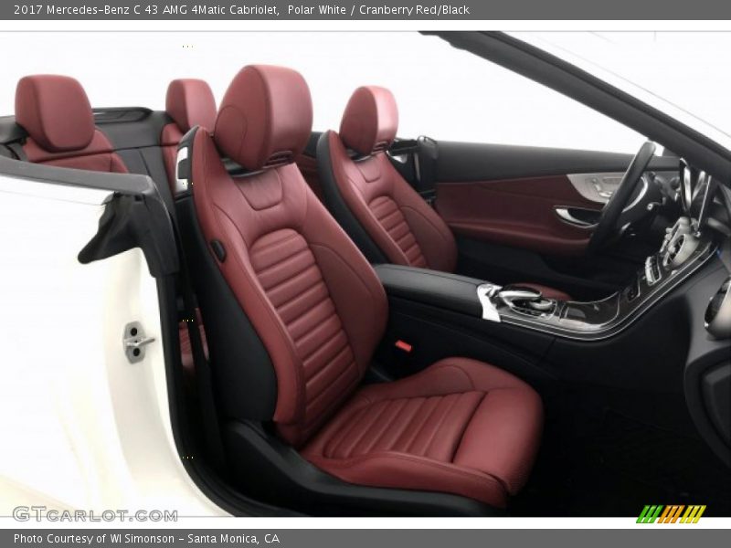 Polar White / Cranberry Red/Black 2017 Mercedes-Benz C 43 AMG 4Matic Cabriolet