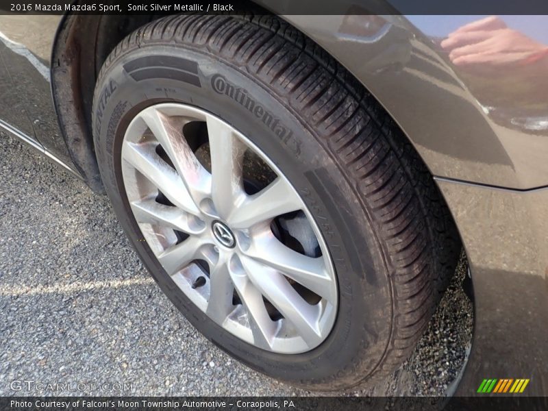 Sonic Silver Metallic / Black 2016 Mazda Mazda6 Sport