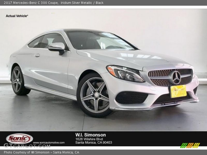 Iridium Silver Metallic / Black 2017 Mercedes-Benz C 300 Coupe