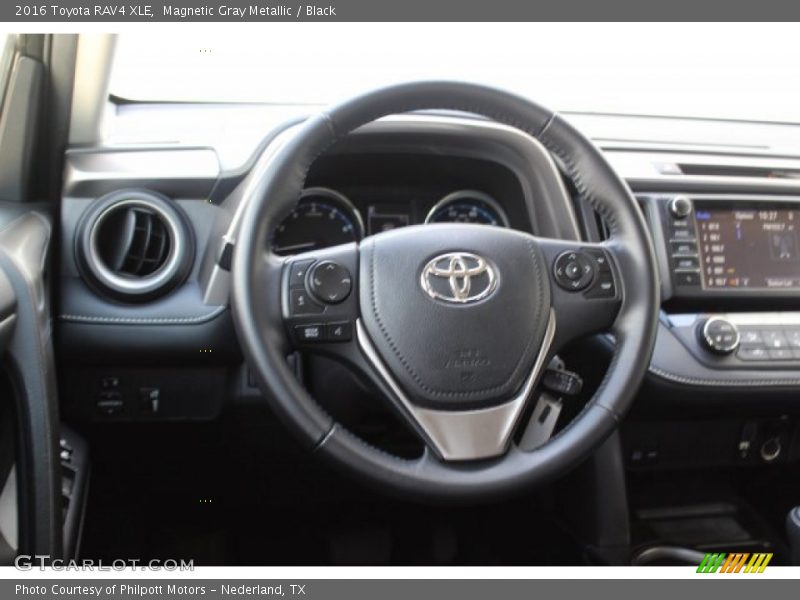 Magnetic Gray Metallic / Black 2016 Toyota RAV4 XLE