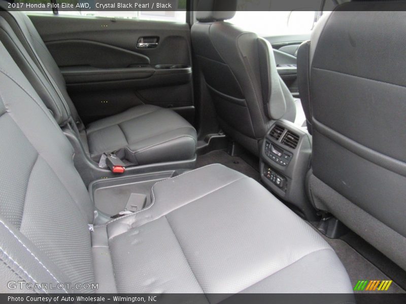 Crystal Black Pearl / Black 2017 Honda Pilot Elite AWD