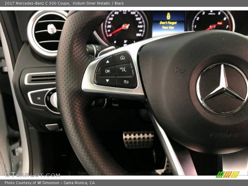 Iridium Silver Metallic / Black 2017 Mercedes-Benz C 300 Coupe