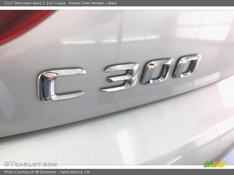 Iridium Silver Metallic / Black 2017 Mercedes-Benz C 300 Coupe