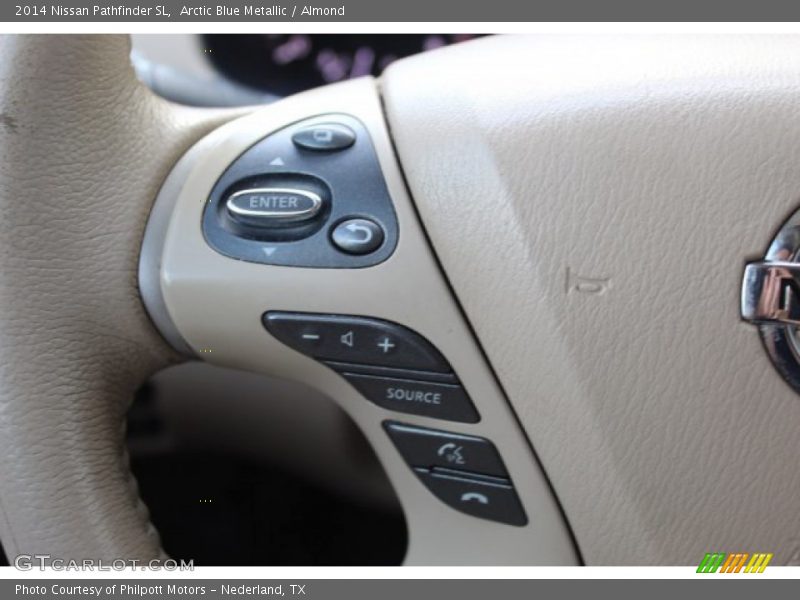 Arctic Blue Metallic / Almond 2014 Nissan Pathfinder SL