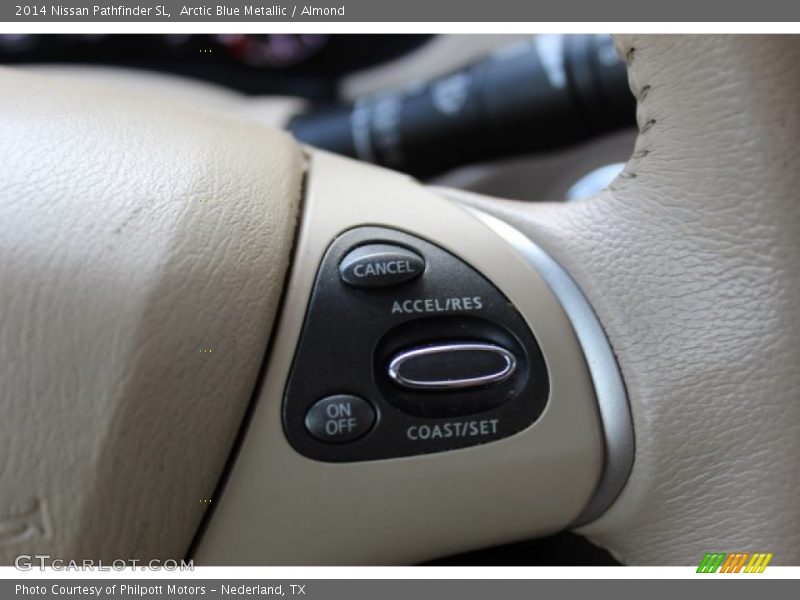 Arctic Blue Metallic / Almond 2014 Nissan Pathfinder SL