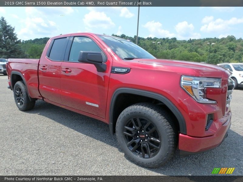 Red Quartz Tintcoat / Jet Black 2019 GMC Sierra 1500 Elevation Double Cab 4WD