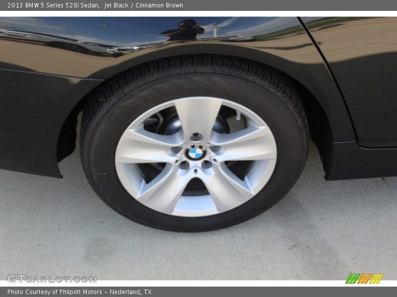 Jet Black / Cinnamon Brown 2013 BMW 5 Series 528i Sedan