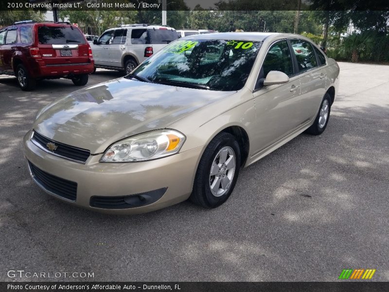 Gold Mist Metallic / Ebony 2010 Chevrolet Impala LT