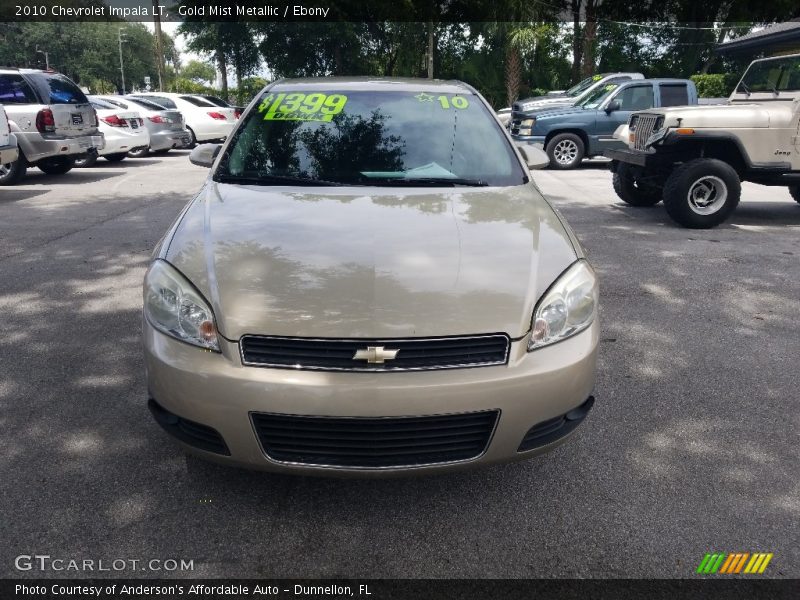 Gold Mist Metallic / Ebony 2010 Chevrolet Impala LT