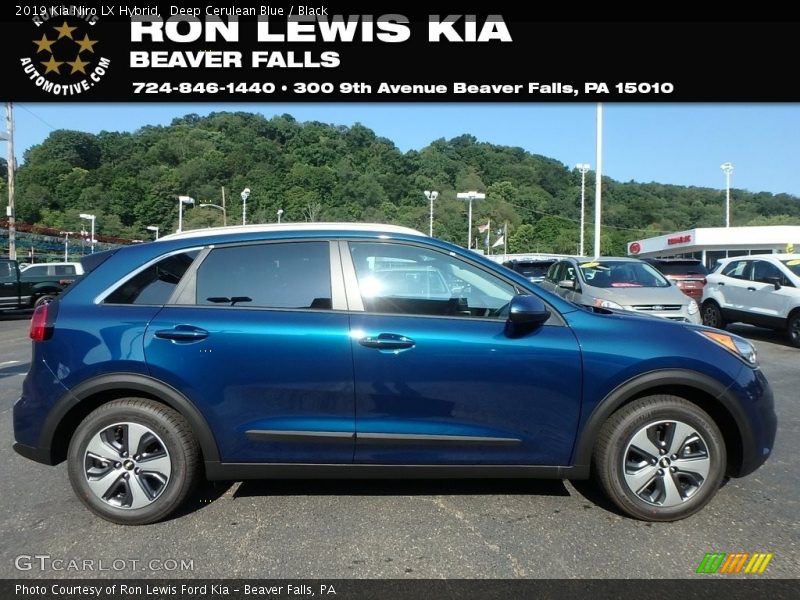 Deep Cerulean Blue / Black 2019 Kia Niro LX Hybrid