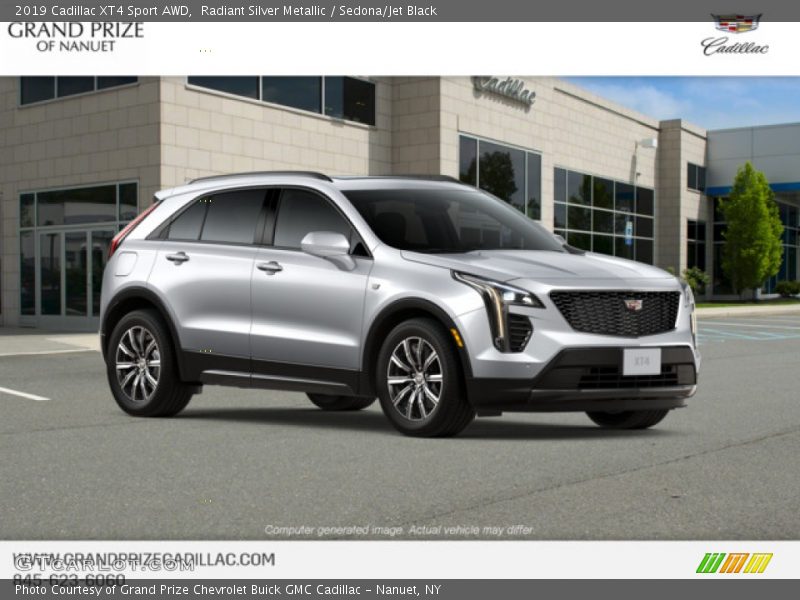 Radiant Silver Metallic / Sedona/Jet Black 2019 Cadillac XT4 Sport AWD