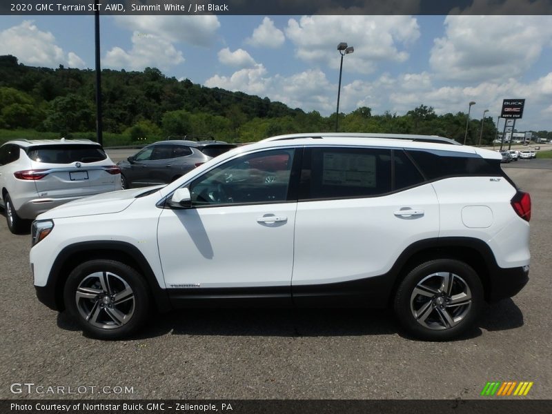 Summit White / Jet Black 2020 GMC Terrain SLT AWD