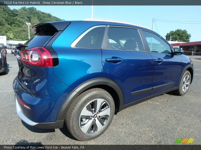 Deep Cerulean Blue / Black 2019 Kia Niro LX Hybrid