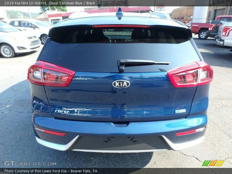 Deep Cerulean Blue / Black 2019 Kia Niro LX Hybrid