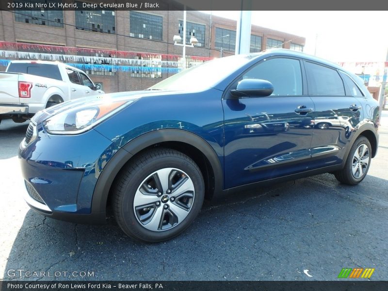 Deep Cerulean Blue / Black 2019 Kia Niro LX Hybrid