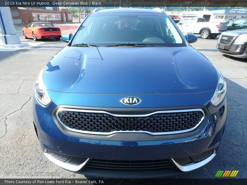 Deep Cerulean Blue / Black 2019 Kia Niro LX Hybrid