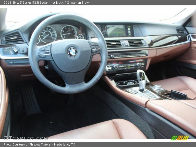 Jet Black / Cinnamon Brown 2013 BMW 5 Series 528i Sedan