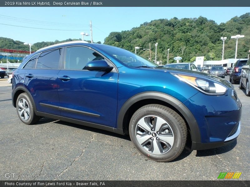 Deep Cerulean Blue / Black 2019 Kia Niro LX Hybrid