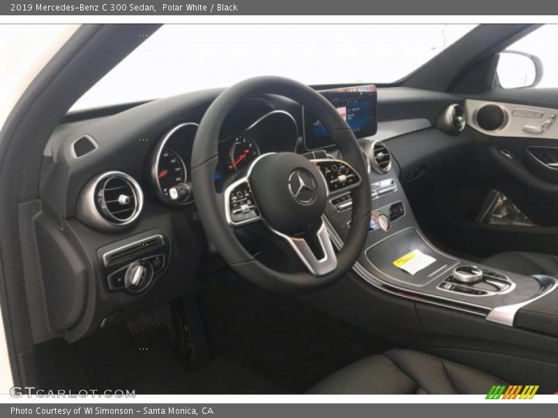 Polar White / Black 2019 Mercedes-Benz C 300 Sedan